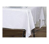 Deluxe Clear Plastic Tablecloth Protector (70" x 144" Oblong)