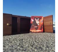 Deluxe Comedy Sliding Card Box (Walnutwood Edition) Magic Tricks Card Vanishing Appearing Magic Close up Stage Illusions Gimmick for Magicians