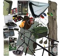 Deluxe Complete Full Carp Fishing Set up With 2x Rods Reels Alarms Tackle & Bait