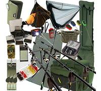 Deluxe Complete Full Carp Fishing Set up With Rods Reels Alarms Tackle & Bait