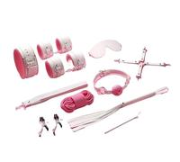 Deluxe Couples Bondage Kit Leather Whip Handcuffs BDSM Accessories for Women Adult Intimacy Toys BDSM Kit Set