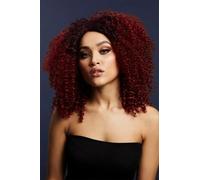 Deluxe Crimped Ladies Wig Heat Resistant 1980s 80s Wild Child Fancy Dress Wig