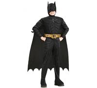 Deluxe Dark Knight Batman Costume for Kids Ages 8-10 (L), Height 148cm