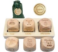 Deluxe Date Night Dice Game - 6 Dice, Decision Coin, Game Board & Carry Bag - Couples Gift for Newlyweds, Anniversary, Wedding, Bachelorette, Bridal Shower, Valentine's Day - Wife, Husband, Girlfriend