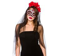 Deluxe Day of the Dead Mask and Veil