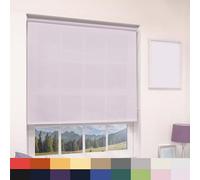 Deluxe Daylight Roller Blinds Light Filtering Premium Fabric Easy Fit Metal Brackets Bedroom Living Room Office Child Safe 160cm Length Trimmable Lavender 060cm