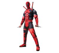 Marvel Deluxe Fiber Filled Deadpool Costume, One Colour, Size 42", Women One Colour