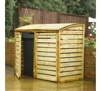 Deluxe Double Bin Store Cheshire Light Oak One Size