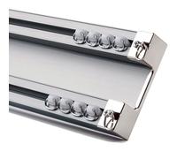 Deluxe Double Curtain Rail for Ceiling Mount 2-Layer Heavy-Duty Curtain Track for Room Divider Gray 2.7m/8.9ft (1.35m x 2) - Perfect for Home Decor