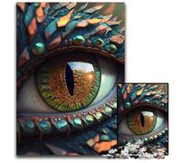 Deluxe Dragon Eye 1000 Pieces Puzzles for Adults cardboard Jigsaw Puzzles for Adults Brain Teaser & Home Decor, Perfect 26X38CM/10.23x14.96inch