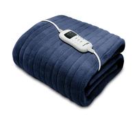 Deluxe Electric Throw Heated Double Over Blanket Soft Fleece Variable Heat & Timer Settings Dreamcatcher Navy One Size