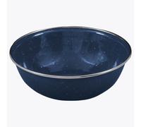 Deluxe Enamel Vintage Camping Bowl - Navy