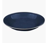 Deluxe Enamel Vintage Camping Soup Plate - Navy