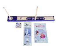 Deluxe EZ Bow Maker with Rose and Flower Maker Attachment - Easy Bow and Flower Maker Tool Kit for Ribbon, Crafts, Wreaths, Gift Bows, Hair Bows, Flowers, Roses, Christmas Decor Bowmaking, Weddings