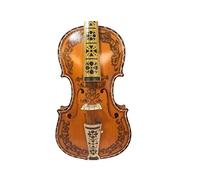 Deluxe Fancy Fiddle 4/4 Violin 4string Length 11 15/16 Exquisite Pattern Engraving Violin