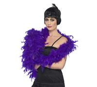 Deluxe Feather Boa Smiffys Purple One Size