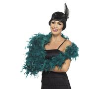 Deluxe Feather Boa Smiffys Teal One Size