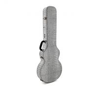 Deluxe Fitted Electric Guitar Case by Gear4music Silver