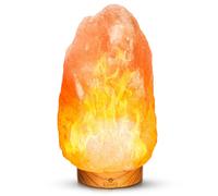 Deluxe Flame Effect Himalayan Salt Lamp 5-6kg LIVIVO Orange One Size