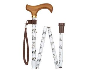 Deluxe Folding Walking Stick - Dogs