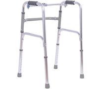 Deluxe Folding Wheeled Walking e with Adjustable Height and Handles, Lightweight Aluminium