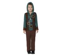 Deluxe Forest Archer Boys Fancy Dress Robin Hood Medieval Book Day Kids Costume