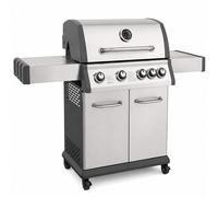 Dellonda 4+1 Burner Deluxe Gas BBQ w/ Piezo Ignition, Stainless Steel - DG17, Silver