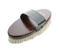 Deluxe Goat Hair Wooden Body Brush HySHINE Dark Brown L