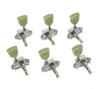 Deluxe Guitar Tuning Pegs 3x3 Set Semi-Closed Metal Design