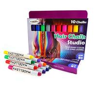 Deluxe Hair Chalk Set For Girls, 66 Washable Colour Brush, Available For Party Hair Dressing, Birthday Gift For Kids