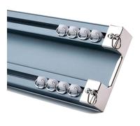 Deluxe Heavy Duty Double Curtain Rail - 2.1m/6.9ft Ceiling Mount Track for Room Dividers, Adjustable Rod for Home Decor & Privacy Solutions, Blue Color
