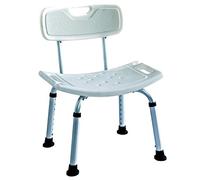 Deluxe Height Adjustable Aluminium Bath/Shower Chair With Back and shower head holder ECSS02A