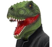 Deluxe Hilarious Dinosaur Mask - Realistic Latex Animal Head with Lifelike Textures, Multi - Holiday Cosplay Prop for Halloween Christmas & Easter