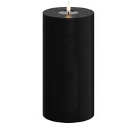 Deluxe Homeart Indoor Flameless LED Candle - Black - with Real Flame™ Technology - Battery Powered Candle (10 x 20 cm)