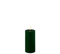 Deluxe Homeart Indoor Flameless LED Candle - Dark Green - with Real Flame™ Technology - Battery Powered Candle (5 x 10 cm) (5 x 10 cm)
