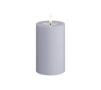 Deluxe Homeart Indoor Flameless LED Candle - Dust Blue - with Real Flame™ Technology - Battery Powered Candle (7.5 x 12.5 cm)