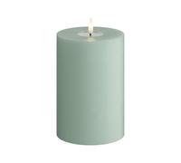 Deluxe Homeart Indoor Flameless LED Candle - Salvie Green - with Real Flame™ Technology - Battery Powered Candle (10 x 15 cm)