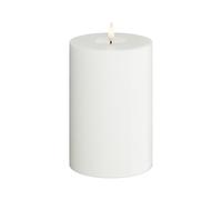 Deluxe Homeart Indoor Flameless LED Candle - White - with Real Flame™ Technology - Battery Powered Candle (10 x 15 cm)