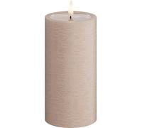 Deluxe Homeart Unique LED Candles - Handmade Real Wax Rose Flickering Flameless Candle with 3D Real Flame™ Technology - 1500+ Hour Battery Life (7.5 x 15 cm)