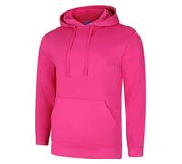 Deluxe Hooded Sweatshirt Jumper Uneek Clothing Bright Pink XXXL