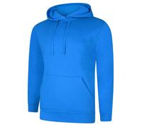Deluxe Hooded Sweatshirt Jumper Uneek Clothing Cobalt XS