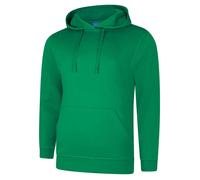 Uneek UC509 Deluxe Hooded Sweatshirt Kelly Green 2XL Colour: Kelly Gre 2XL