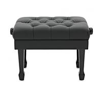 Deluxe Hydraulic Piano Stool by Gear4music Gloss Black