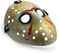 Deluxe Jason Hockey Mask Halloween Adult Fancy Dress Horror Movie Prop & Killer Costume Accessory