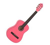 Deluxe Junior Classical Guitar Pink by Gear4music - Nearly New