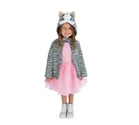 Smiffys Deluxe Kitten Plush Cape, Kids, Children's Animal Fancy Dress, Cat Dress Up Accessories