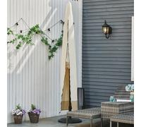 Deluxe Large Garden Waterproof Parasol Cover Outdoor Furniture Patio Market Banana Umbrella Cantilever Protector Rain Dust Protective w/Zip ?56 x 220H cm