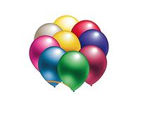 Deluxe Large Natural Latex Colourful Happy Birth Day Anniversary Party Balloons by Lizzy® (23cm Metallic Balloons 20pk)