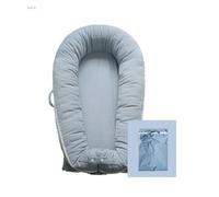 Deluxe Lounger Cover, 100% Organic Cotton, Newborn Essentials, Baby Gifts | Cover Only (BeaconGrey_)