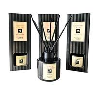 Deluxe Luxury Reed Diffuser Gift Set - 3 x 100ml | Peony & Blush Suede, Blackberry & Bay, Wood Sage & Sea Salt | Long Lasting Home Fragrance | Aromatherapy Gift for Housewarming & Weddings